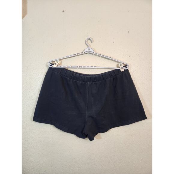 A New Day Women's Black Solid High Rise Elastic Waist Sweat Shorts Size 4X - Picture 2 of 7